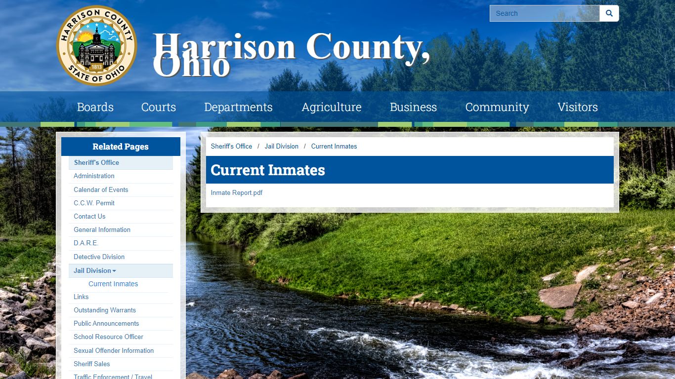 Current Inmates - Harrison County, Ohio